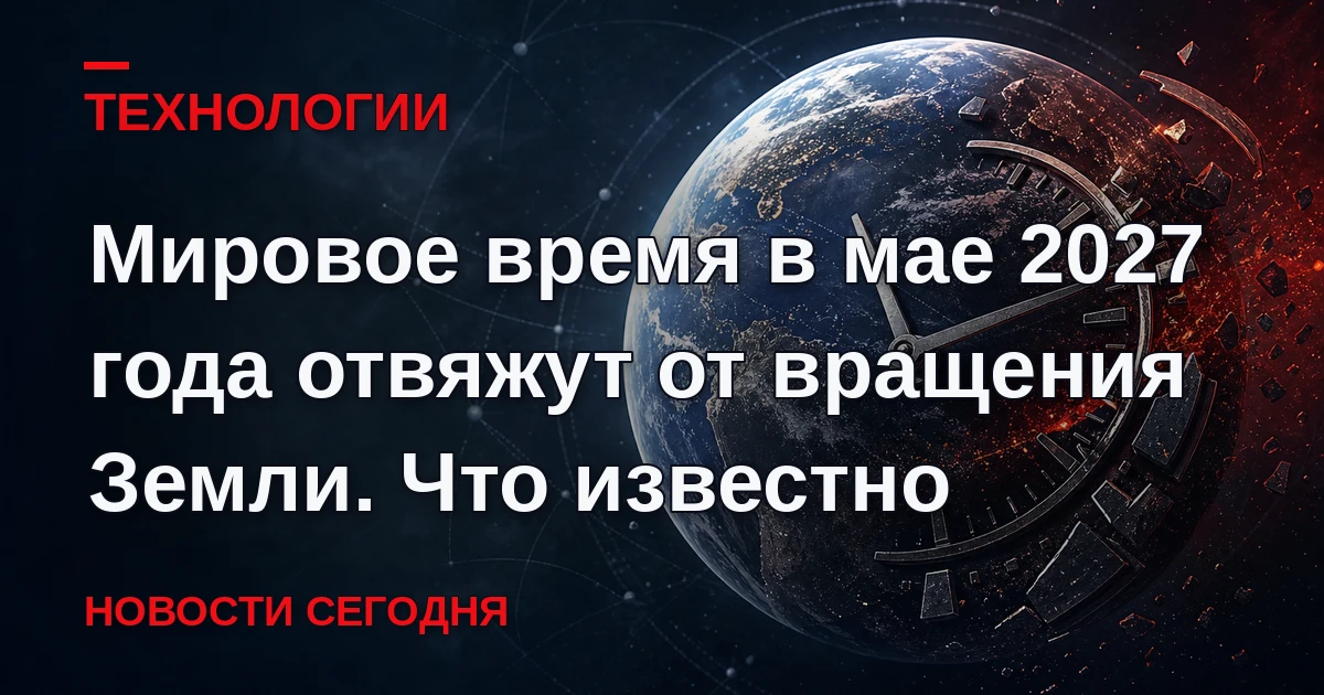 Ученые окончательно решили отвязать стандарт мирового времени от физического вращения З...