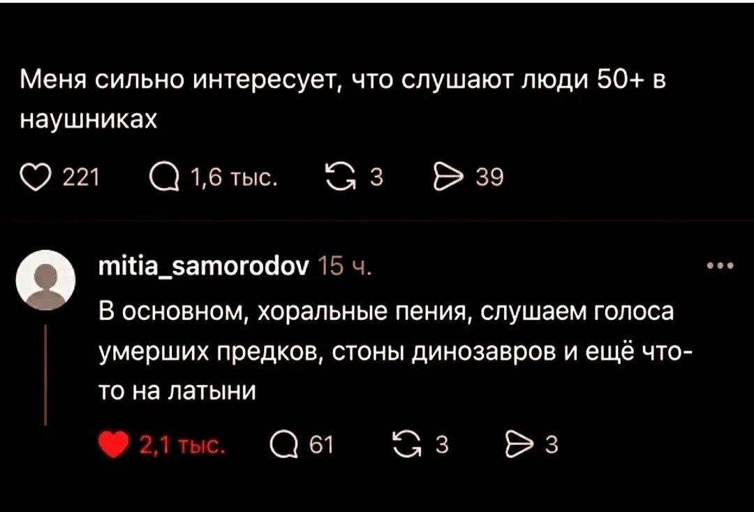 Во-первых, это у нас не наушники, а слуховые аппараты, сынок😏🤣