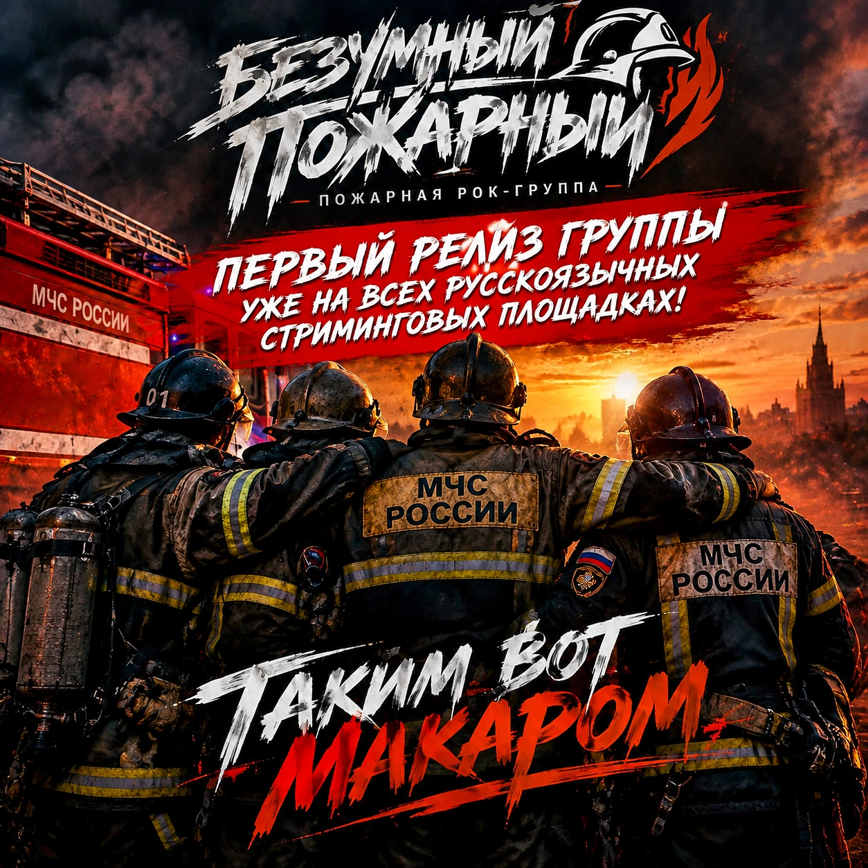 «ТАКИМ ВОТ МАКАРОМ»: ПЕРВЫЙ РЕЛИЗ ГРУППЫ «БЕЗУМНЫЙ ПОЖАРНЫЙ» УЖЕ В СЕТИ!