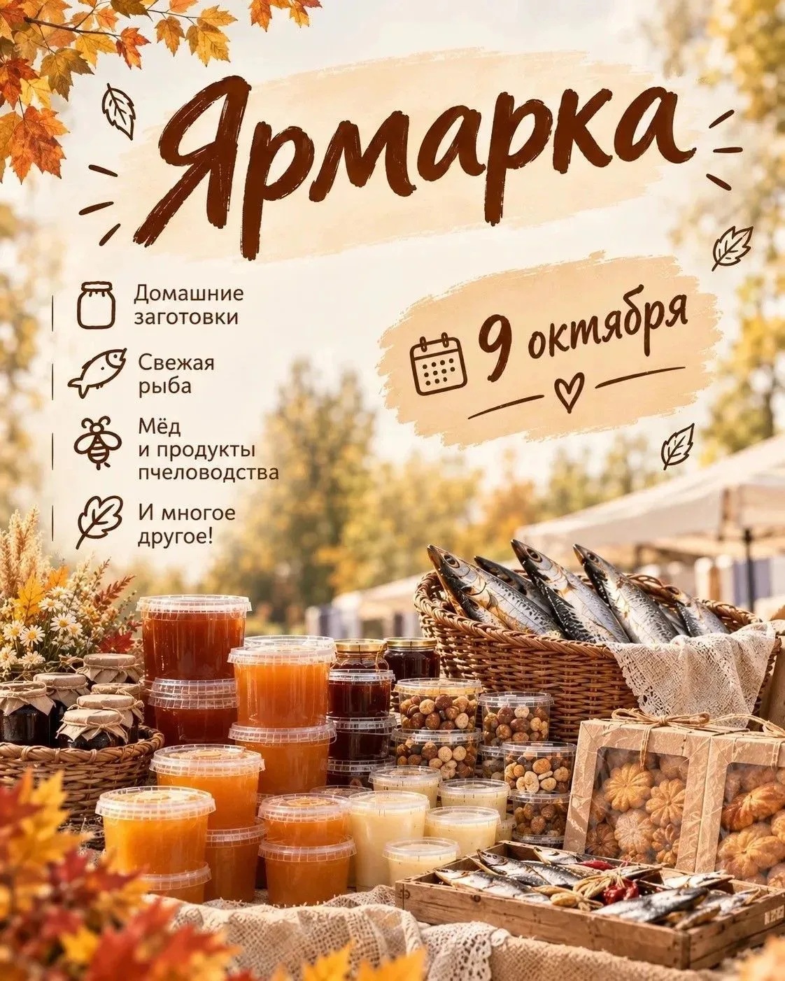 Местные производители приглашают на ярмарку.