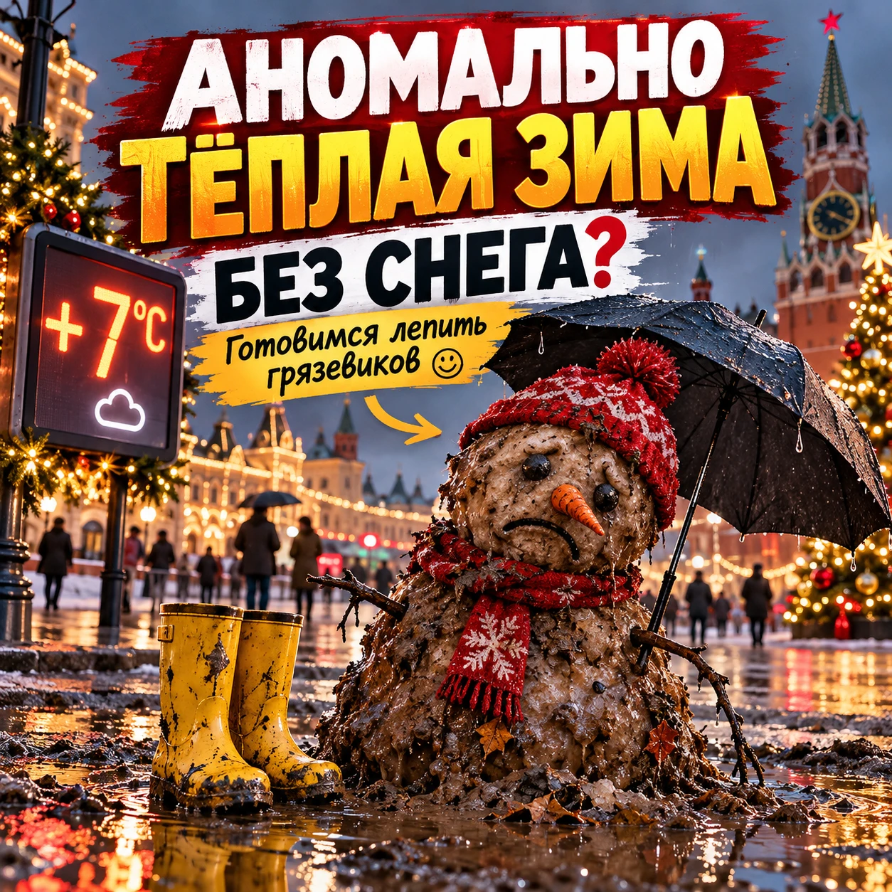 🌨 РОССИЯ МОЖЕТ ОСТАТЬСЯ БЕЗ НОРМАЛЬНОЙ ЗИМЫ!