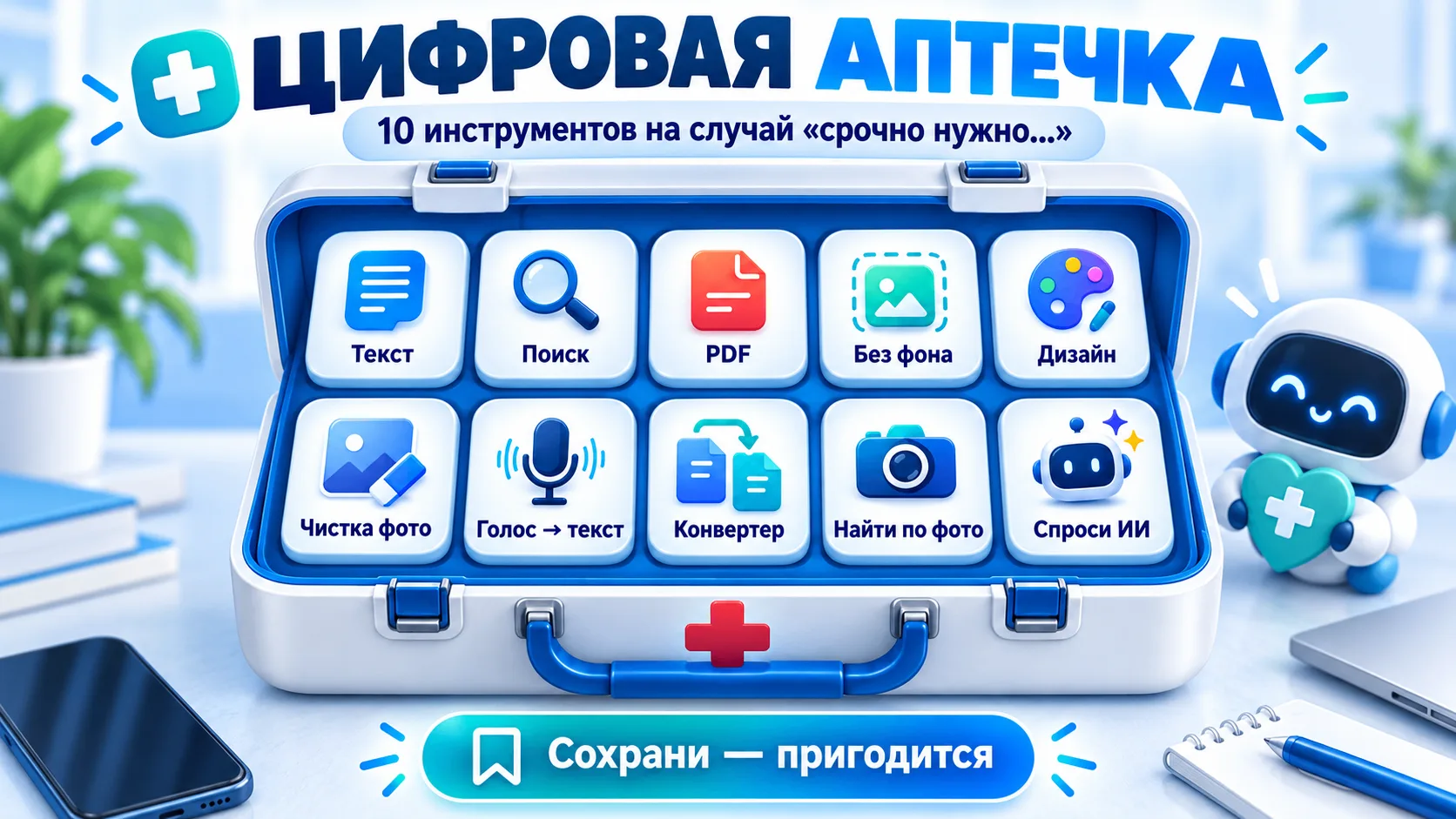 🛠 Собери свою цифровую аптечку: 10 инструментов на случай «срочно нужно…»