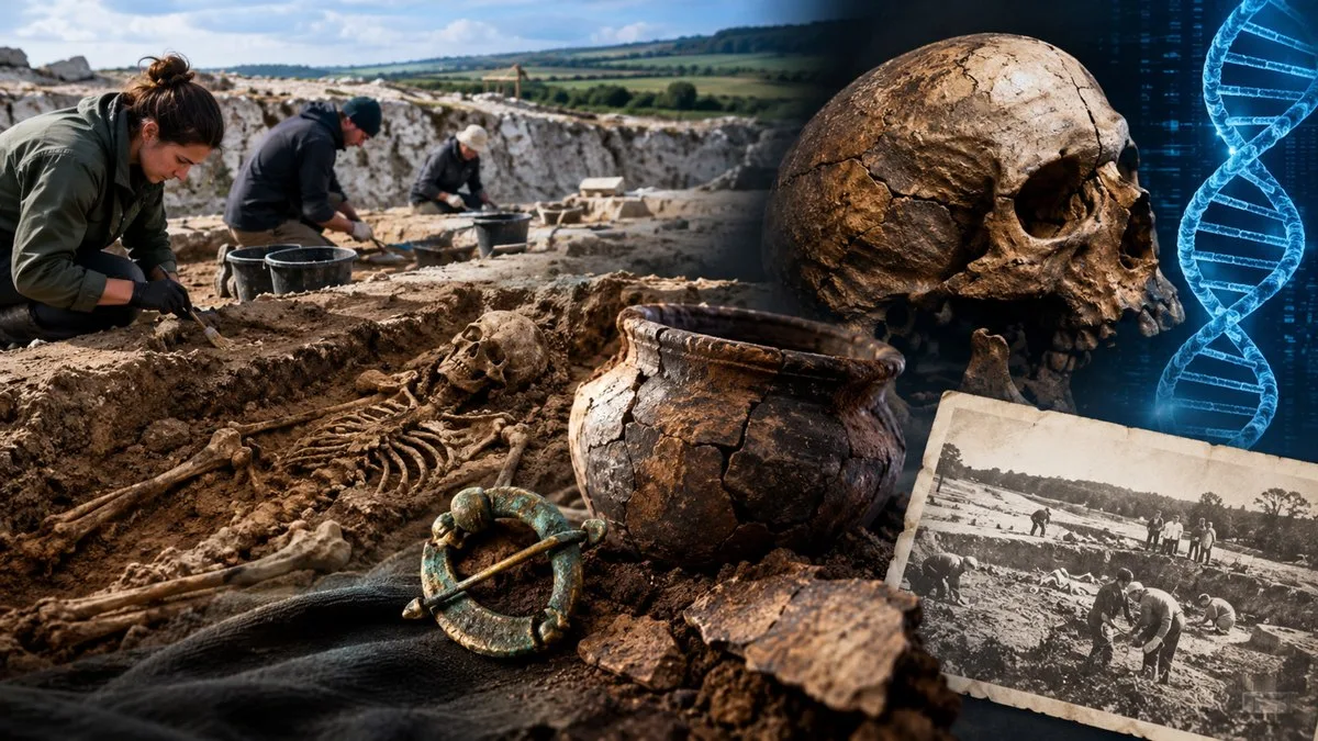 🔵 Потерянное кладбище железного века нашли через 70 лет