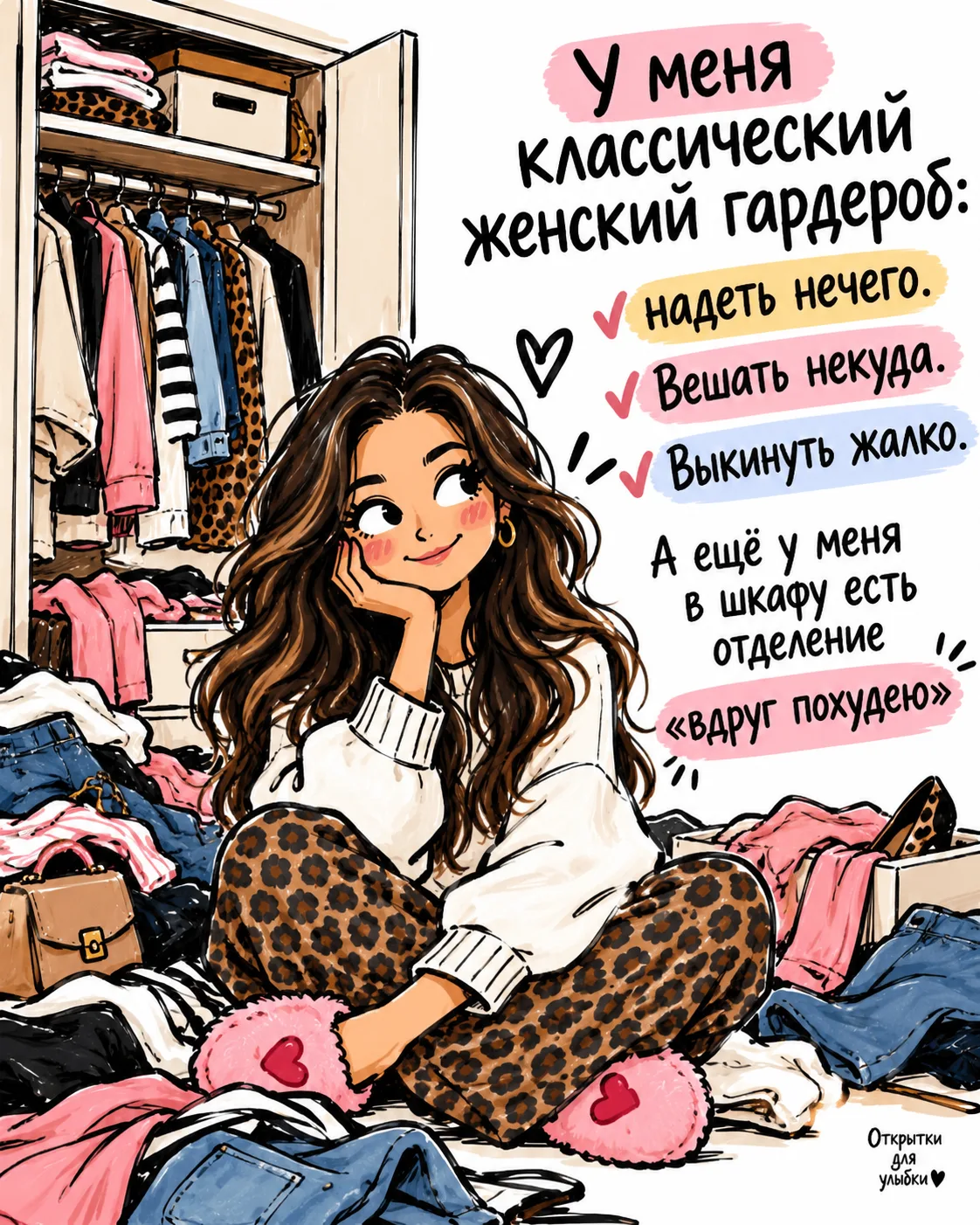 👗 Каждый раз разбираю шкаф и удивляюсь: вещей полно, надеть нечего, а выбросить вообще...
