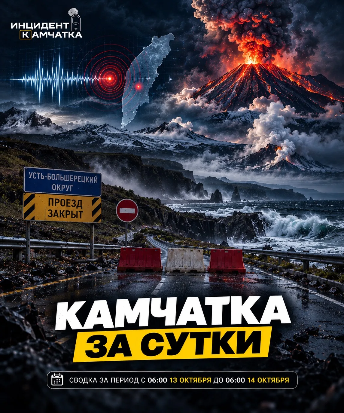 На Камчатке без ЧП, но с нюансами: про вулканы, дороги и подземные толчки