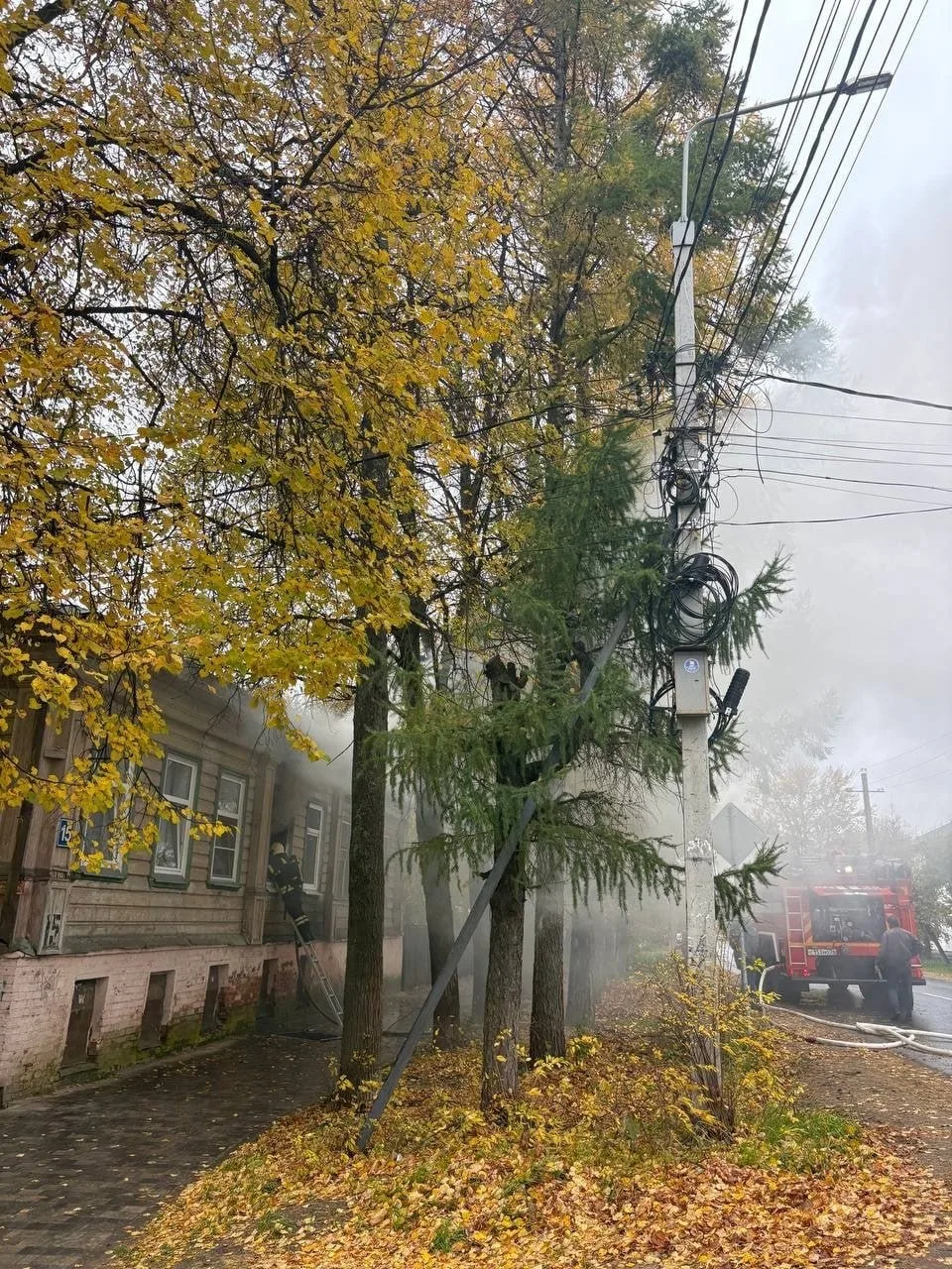 ❗️В пожаре пострадал человек