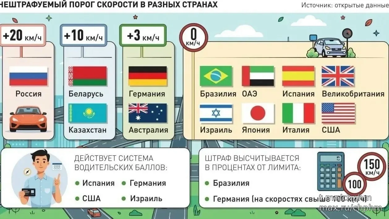 🚨 Порог ненаказуемого превышения скорости могут сократить до 5 км/ч