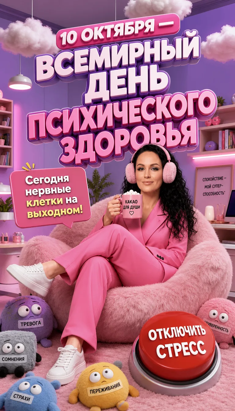 🩷 РЕБЯТА, А ВЫ ЗНАЛИ, КАКОЙ СЕГОДНЯ ПРАЗДНИК? 😍Сегодня, 10 октября, отмечают Всемирны...