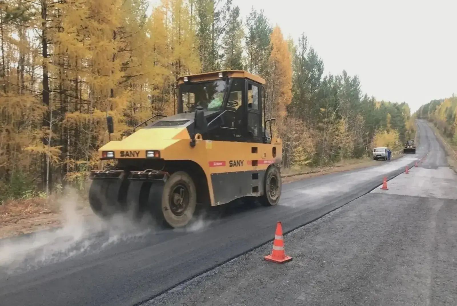 🛣️ На трассе Братск — Усть-Илимск ремонтируют два участка