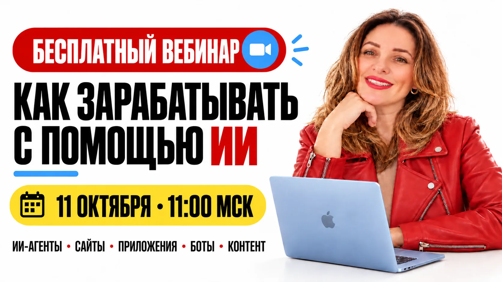 БЕСПЛАТНЫЙ ВЕБИНАР «КАК ЗАРАБАТЫВАТЬ С ПОМОЩЬЮ ИИ»