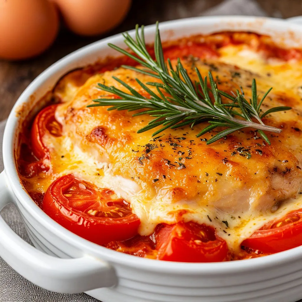 Сочная курица с помидорами и сыром: классика, которую любят все