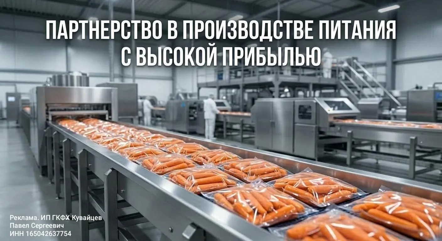 Продаем долю в действующем предприятии по переработке овощей. Рентабельность от 35% до ...