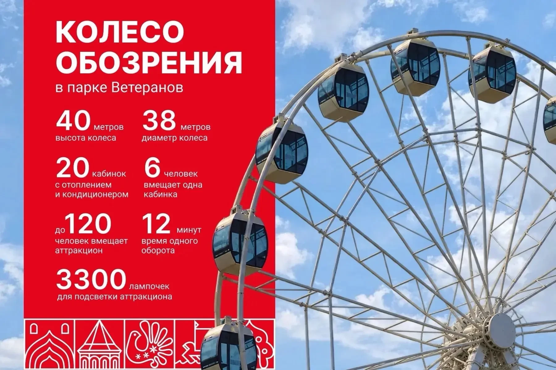Колесо обозрения в Вологде откроют 10 октября