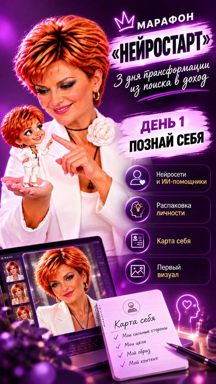 Жду вас с помощницей на 3 дневный  марафон.