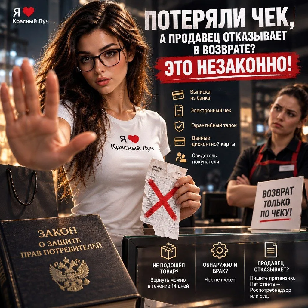 🧾 Потеряли чек, а продавец отказывает в возврате? Это незаконно