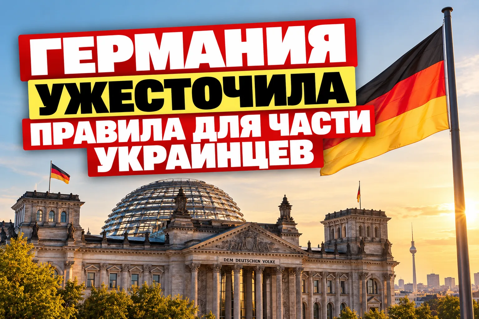 🇩🇪 Германия ужесточила правила для части украинцев