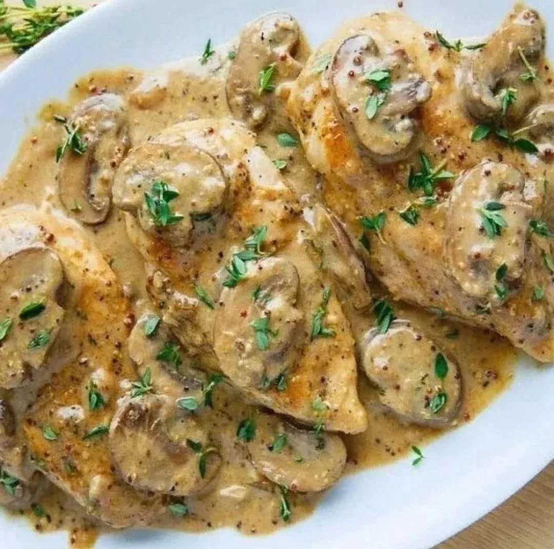 ✅Куриное филе с шампиньонами в соусе