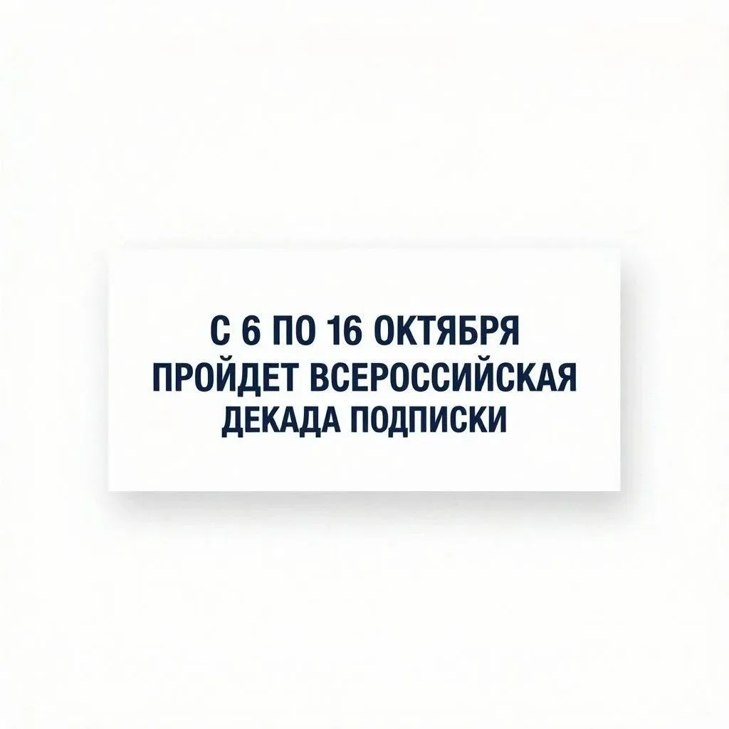 ВСЕРОССИЙСКАЯ ДЕКАДА ПОДПИСКИ