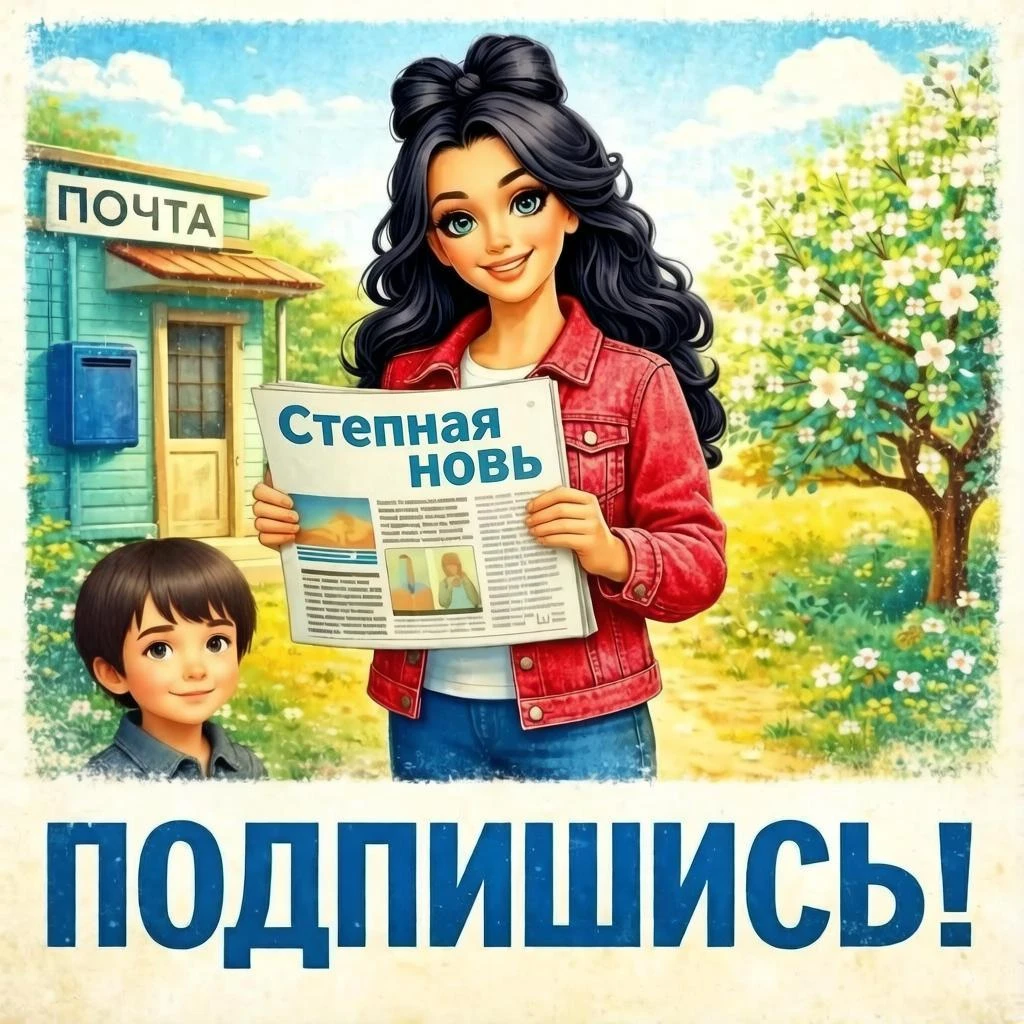 📬 Подпишись на газету «Степная Новь» на первое полугодие 2027 г.
