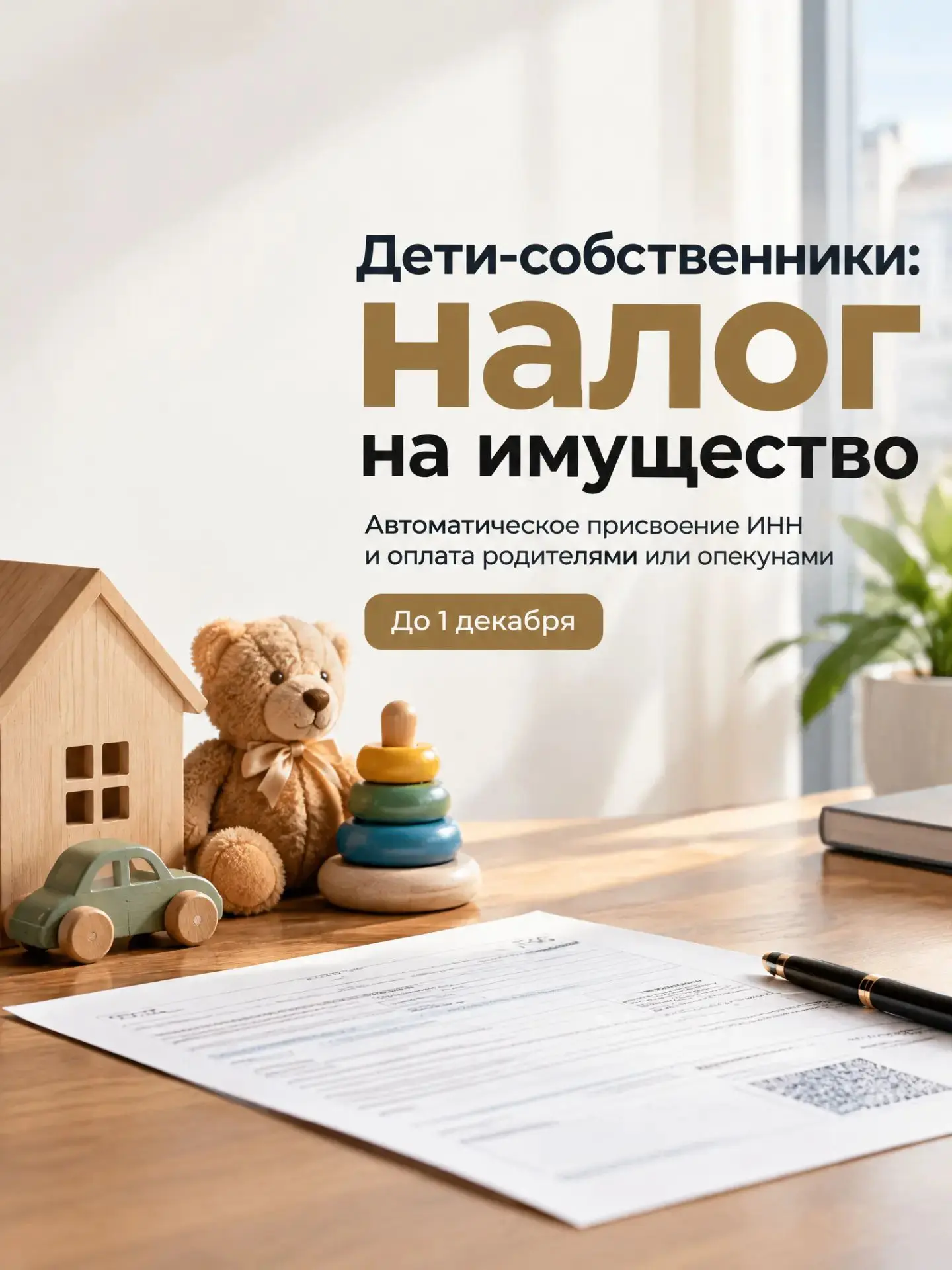 Должны ли дети платить налог на имущество?