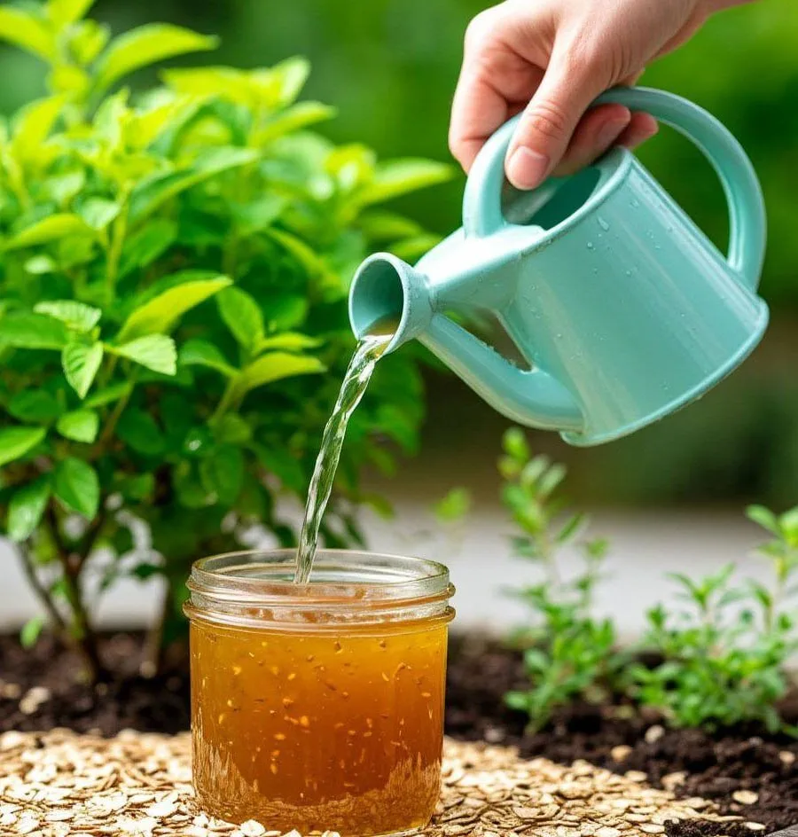 Овсяный кисель для растений 💧 Бюджетная подкормка своими руками