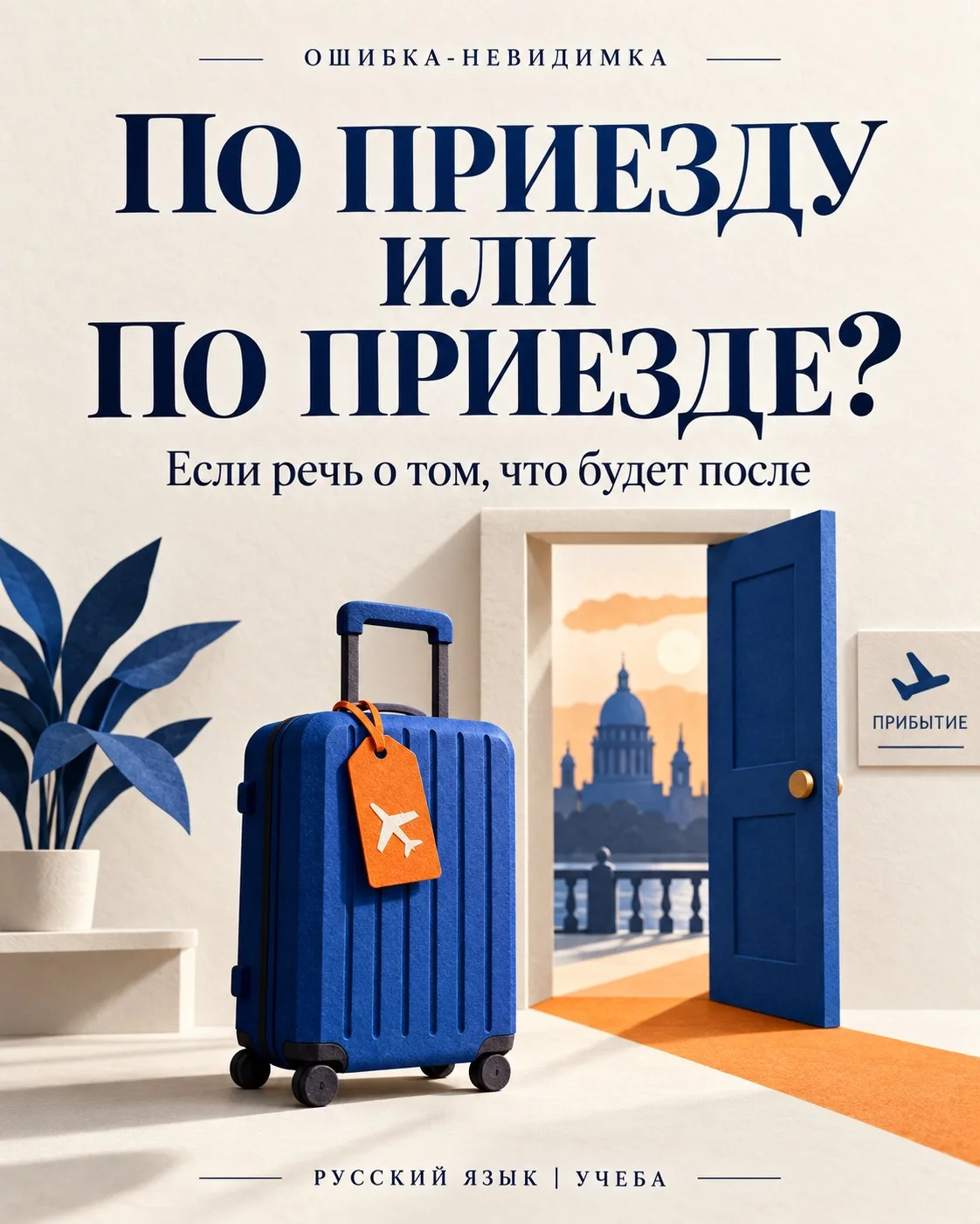 Что написать после дороги: «по приезде»