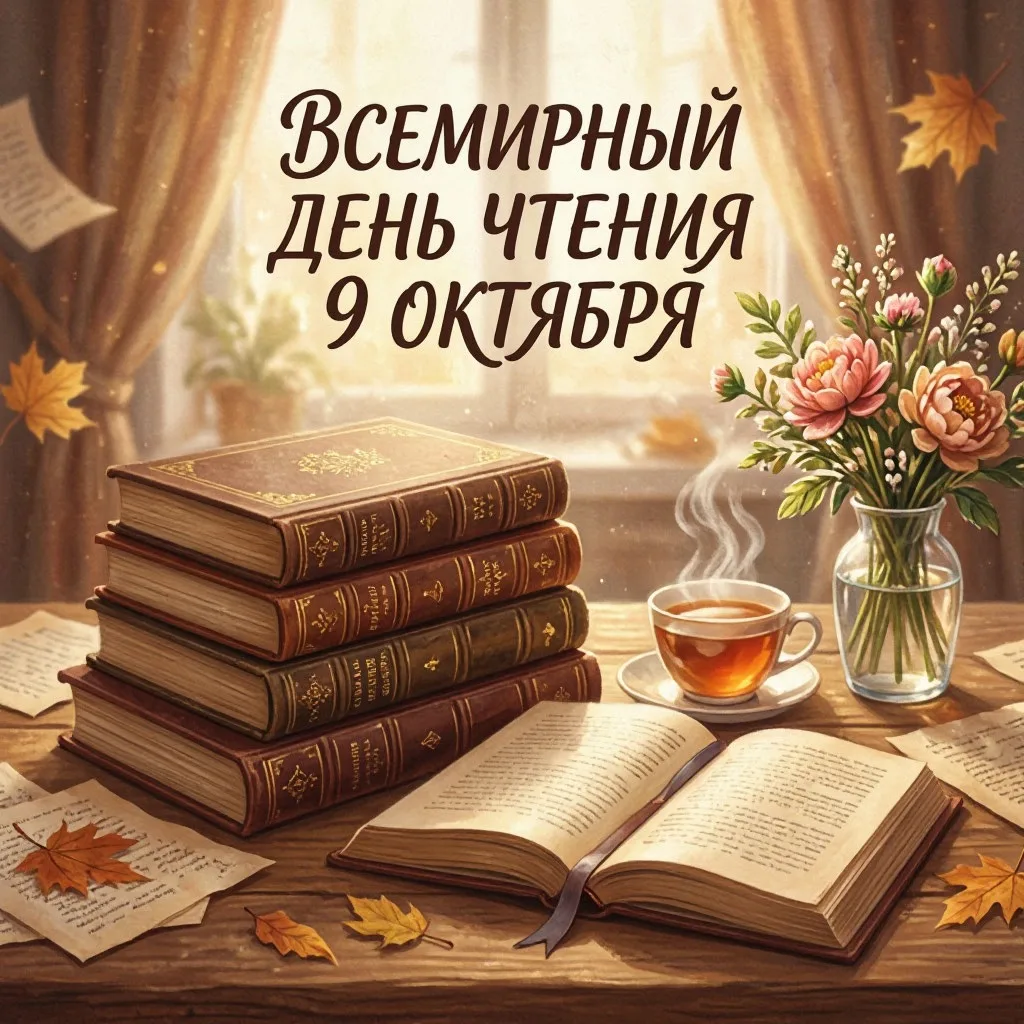 📘 Всероссийский день чтения – 9 октября: праздник, объединяющий миры 📚