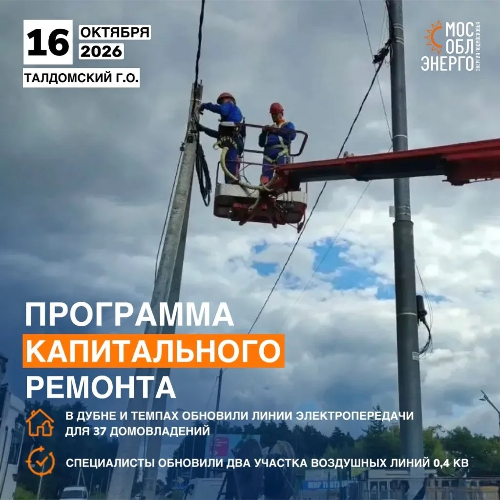 В Дубне и Темпах обновили линии электропередачи для 37 домовладений