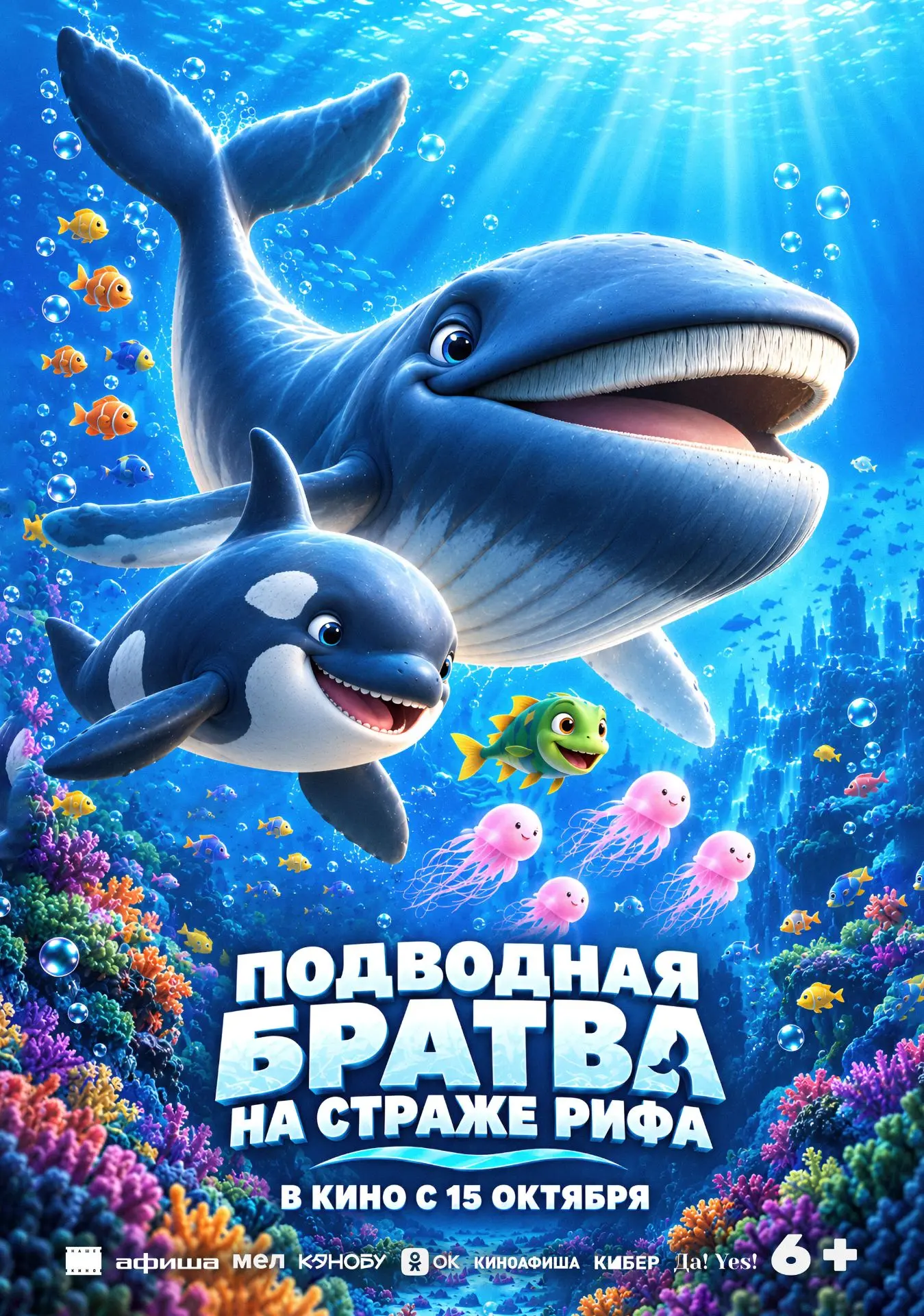МУЛЬТФИЛЬМ "ПОДВОДНАЯ БРАТВА. НА СТРАЖЕ РИФА" — В КИНО С 15 ОКТЯБРЯ! 🐬