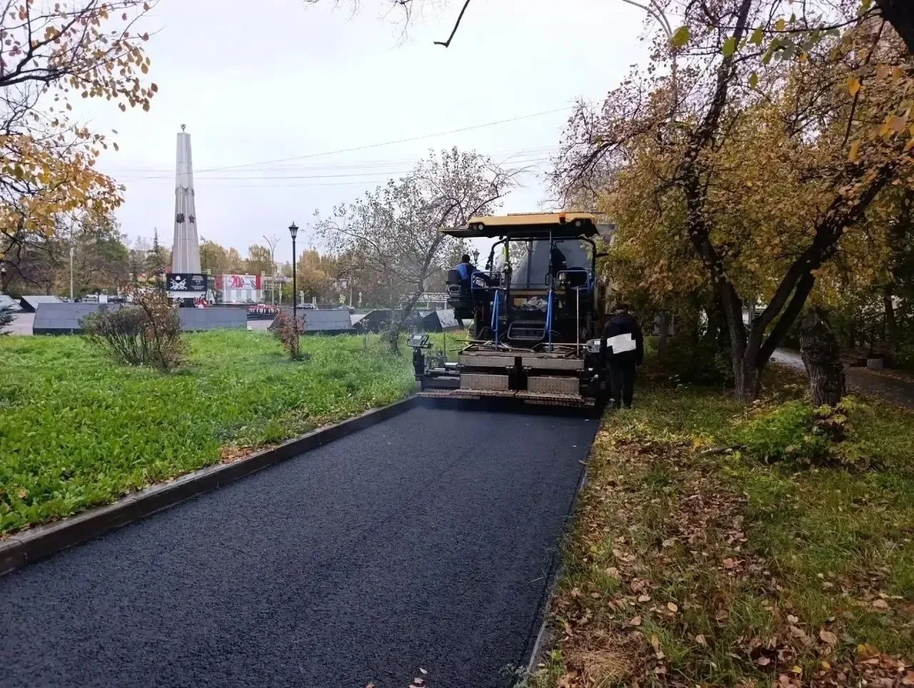 На улицы Победы также завершены все работы и уложен новый асфальт 👍