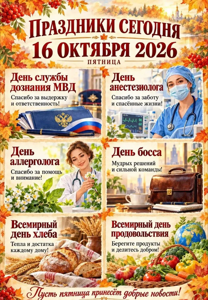 🗓 16 октября 2026 года🍂