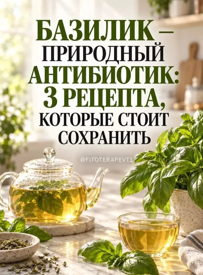 Базилик — не только ароматная зелень для салата 🌿