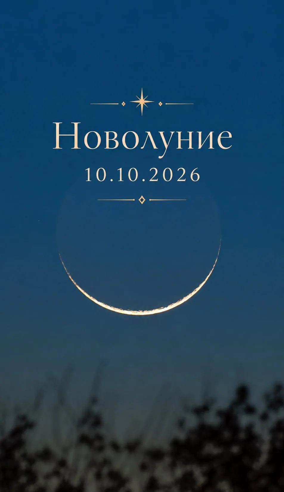🌒Новолуние 10 октября открывает интересный и необычный лунный цикл.