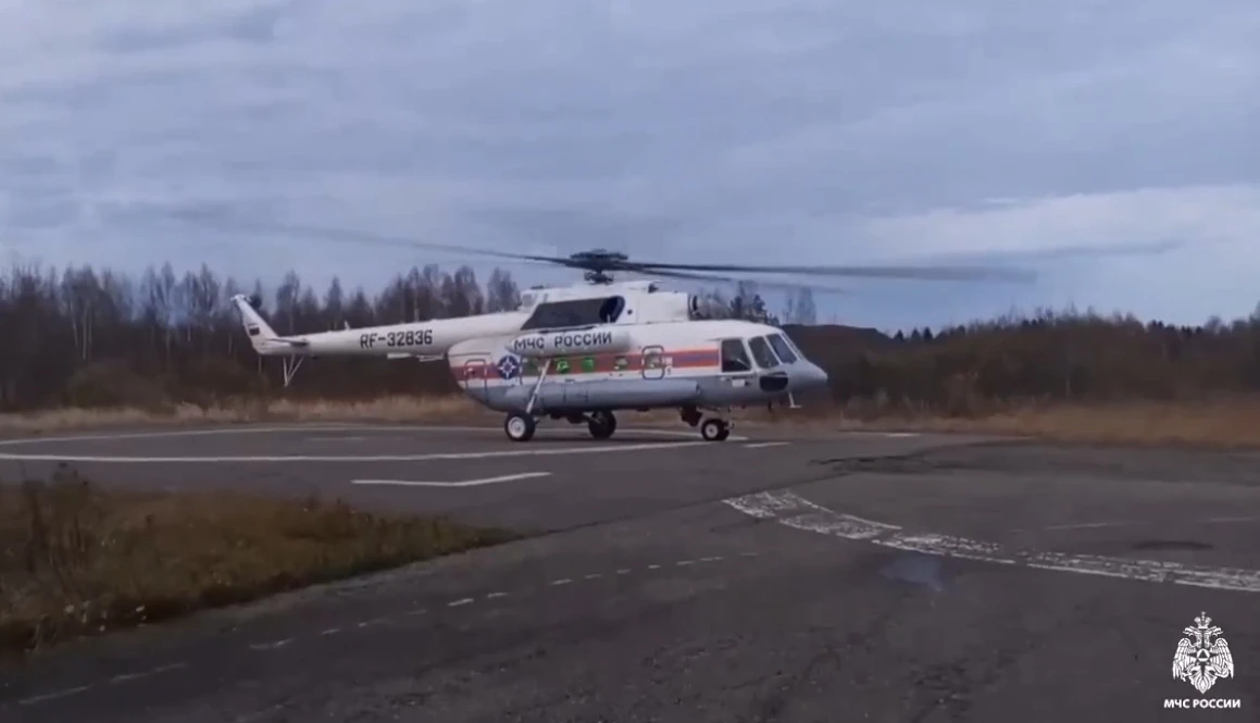 Санитарный вертолёт МЧС экстренно доставил пациентку в Тверь
