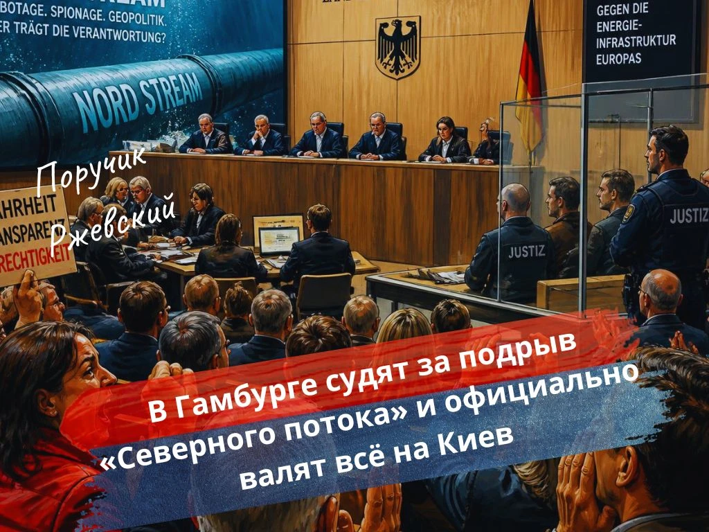 ⚡️Немцы начали «танцы»: В Гамбурге судят за «Потоки» и официально валят всё на Киев