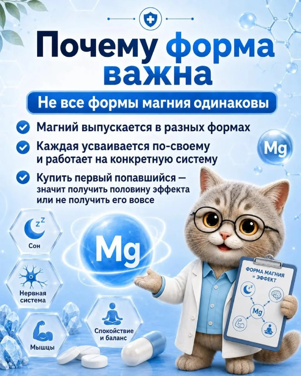 Пьешь магний, а эффекта нет?