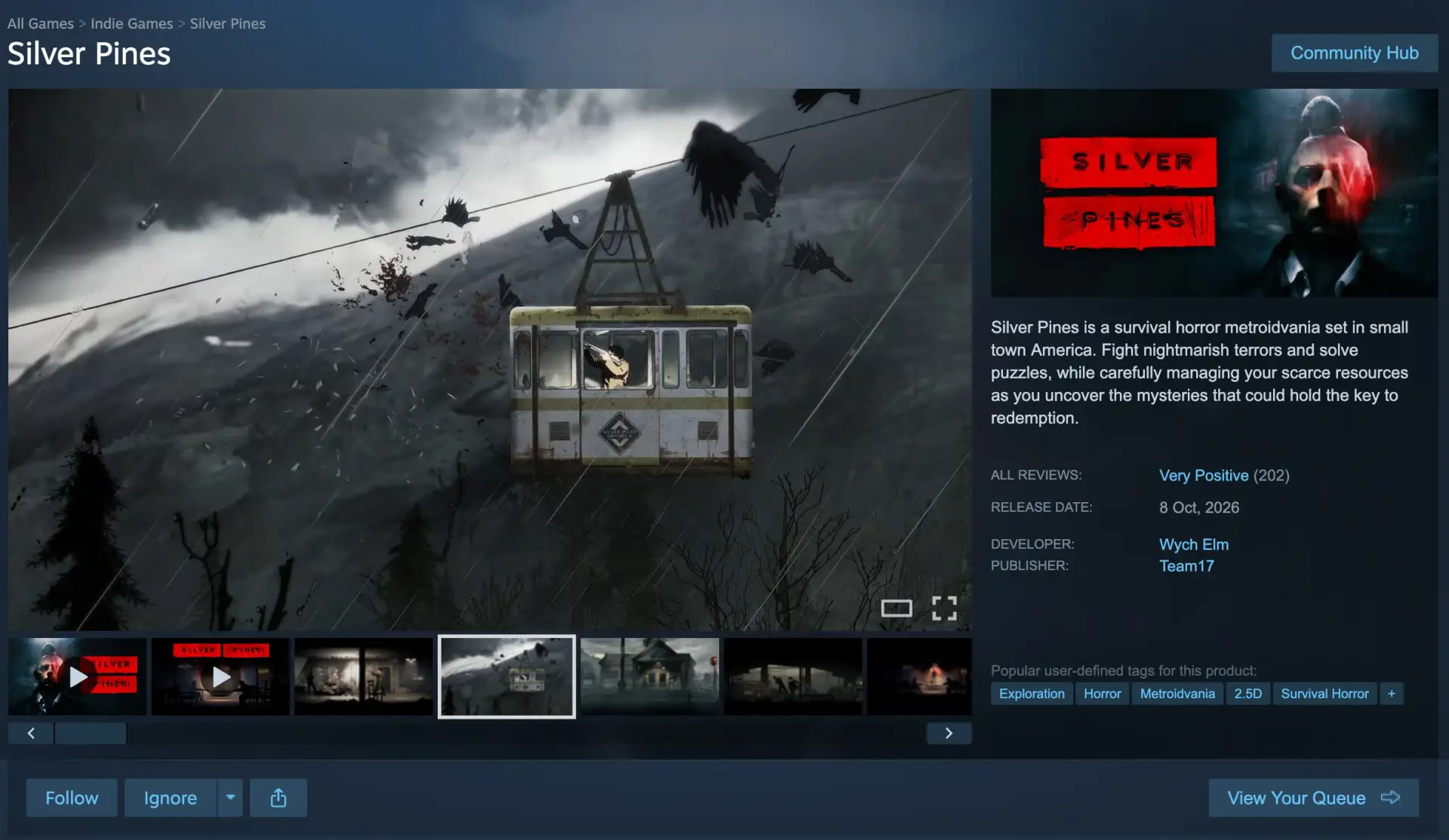 В Steam вышел Silver Pines — 2D-хоррор, который вдохновлен «Твин Пикс», «Секретными мат...