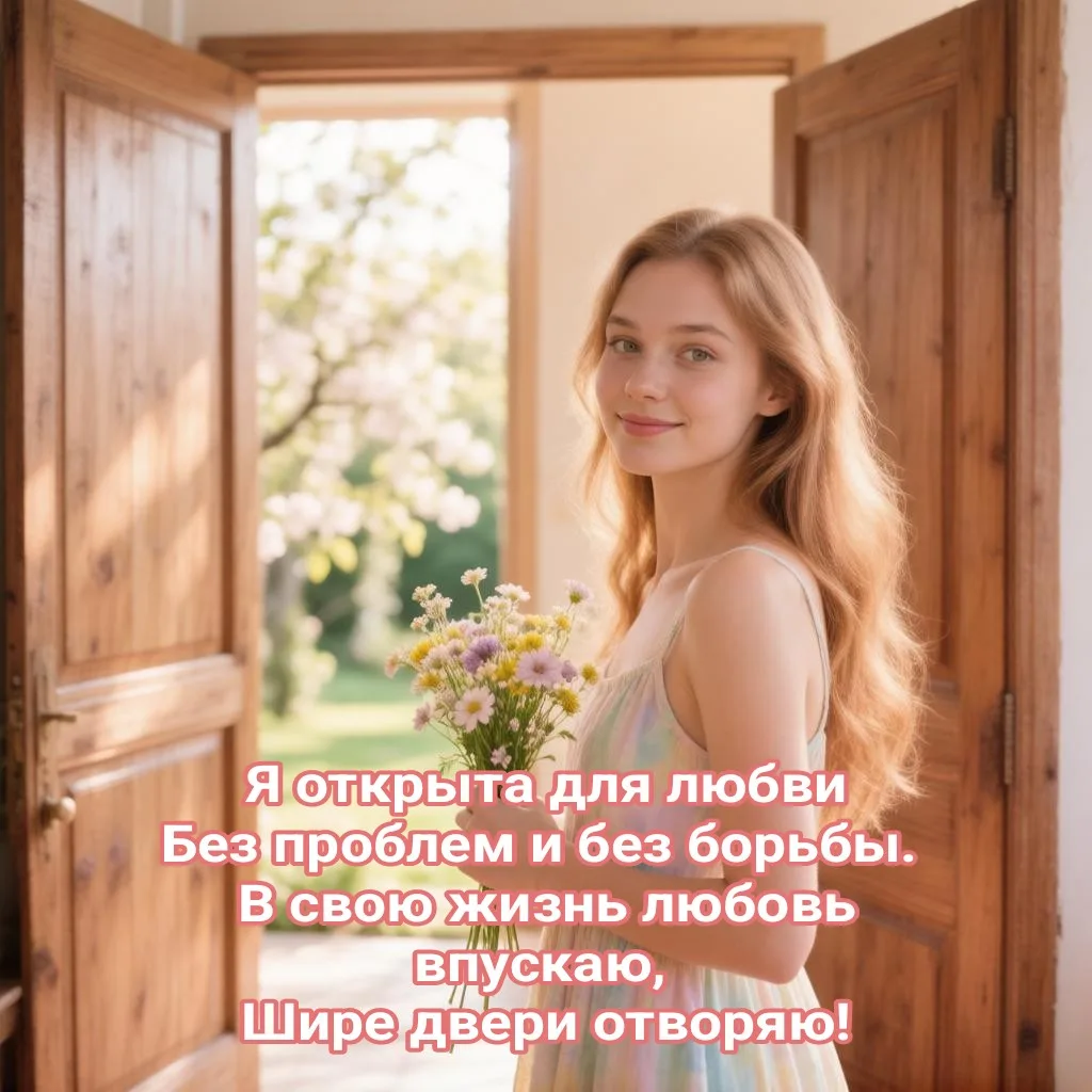 Ловите аффирмацию и пусть она принесёт что-то хорошее в вашу жизнь!))