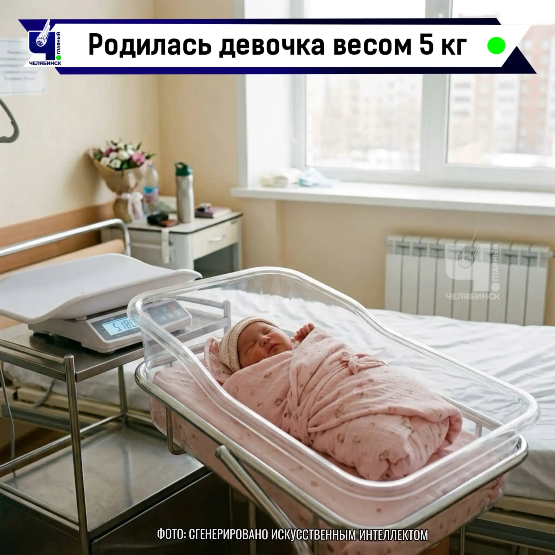✨ В семье челябинцев родилась малышка весом 5 килограммов