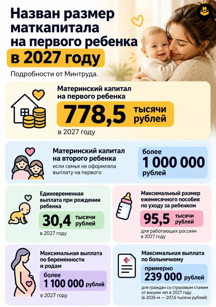 Какими будут выплаты семьям в 2027 году