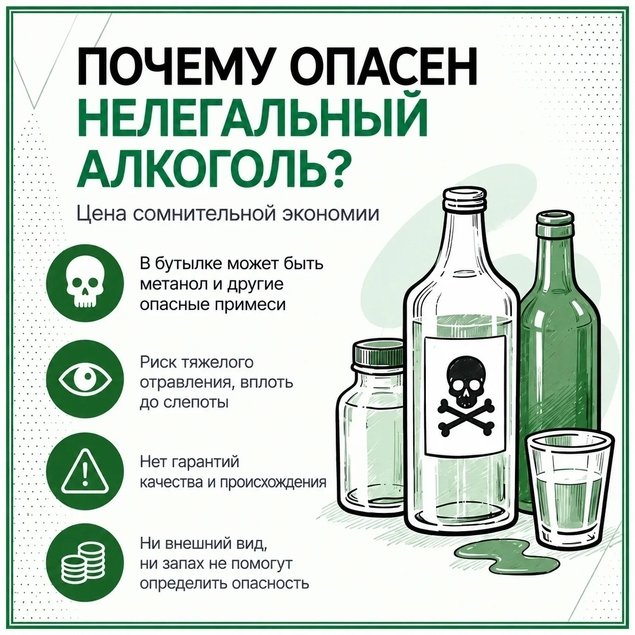 ⚠️ Алкоголь с рук: сомнительная экономия может стоить жизни