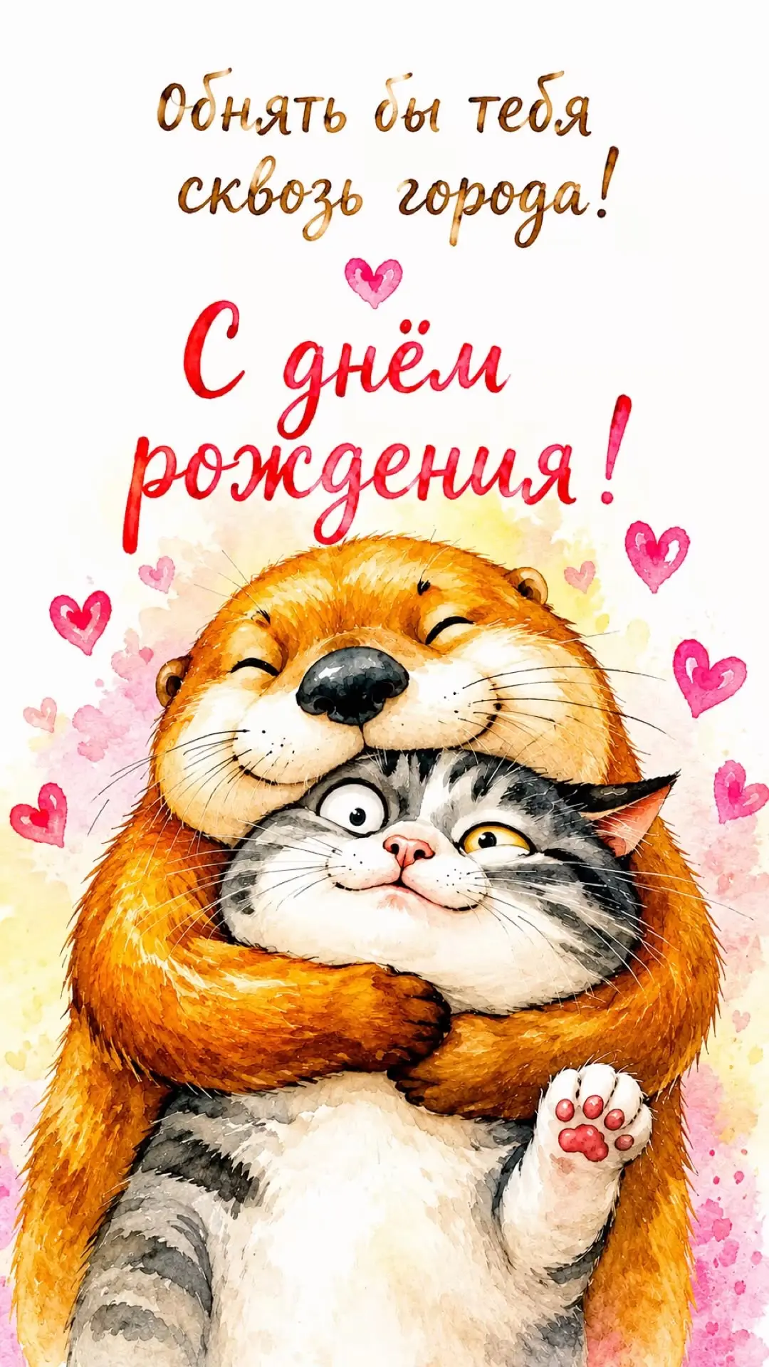 🥰 Оставляйте реакции, если понравилась открытка и делитесь с близкими ❤️