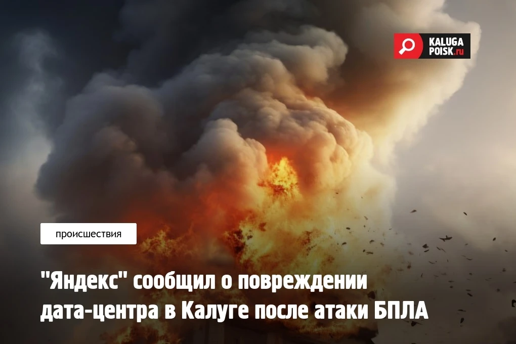Часть инфраструктуры дата-центра "Яндекса" в Калуге получила повреждения в результате н...