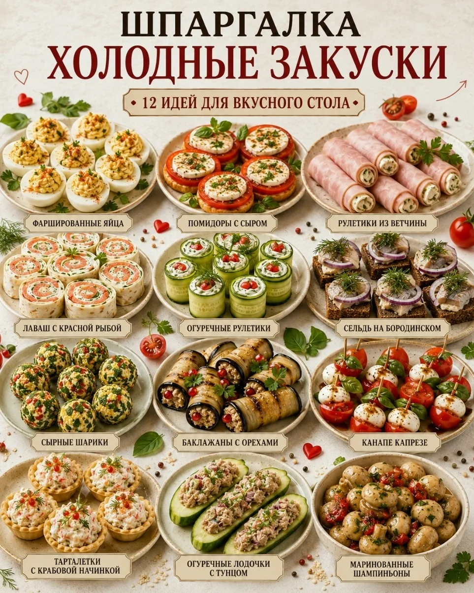🥂 Хoлодные закуски