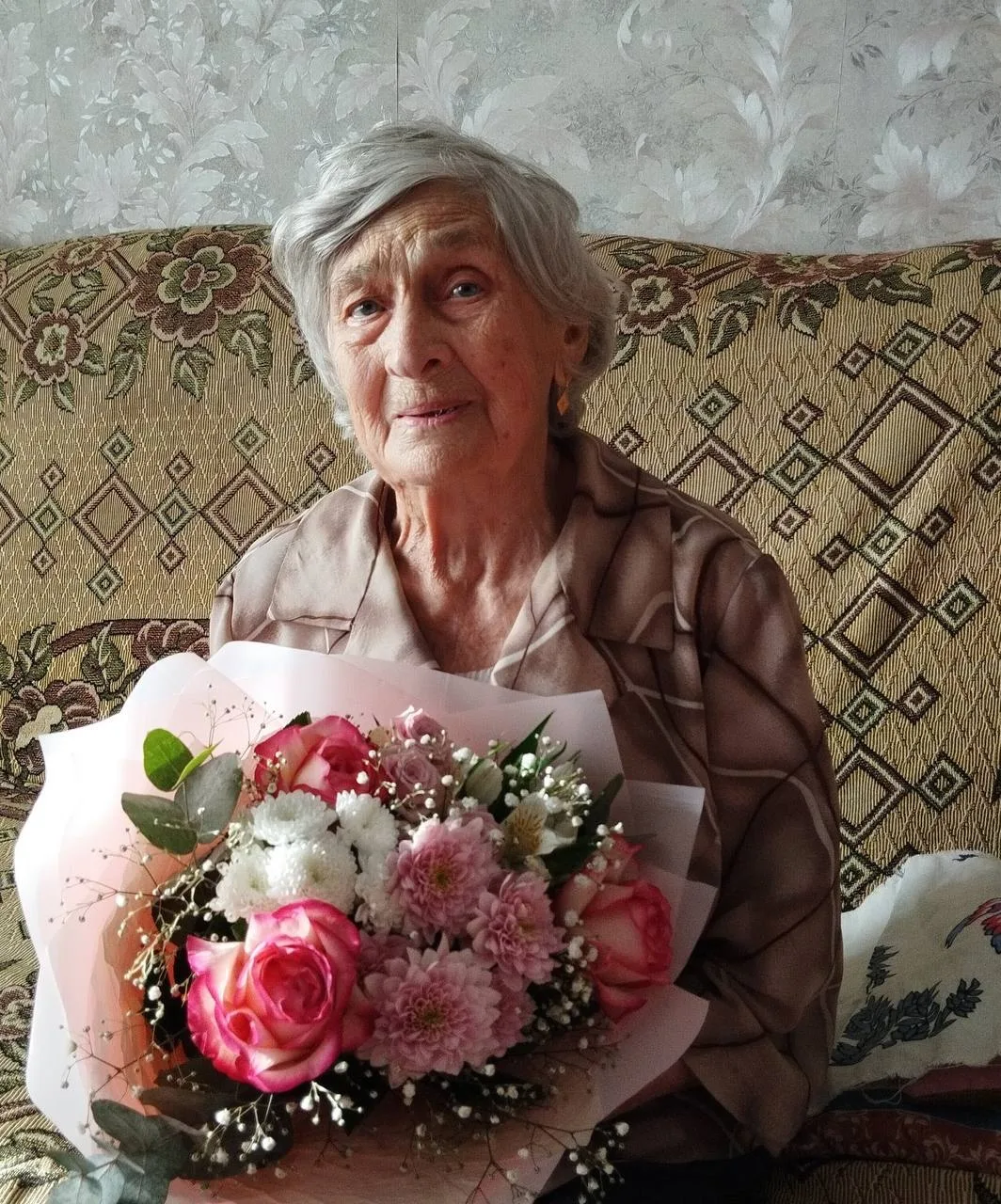💐 8 октября Прасковье Егоровне Чудиновой исполнилось 97 лет!