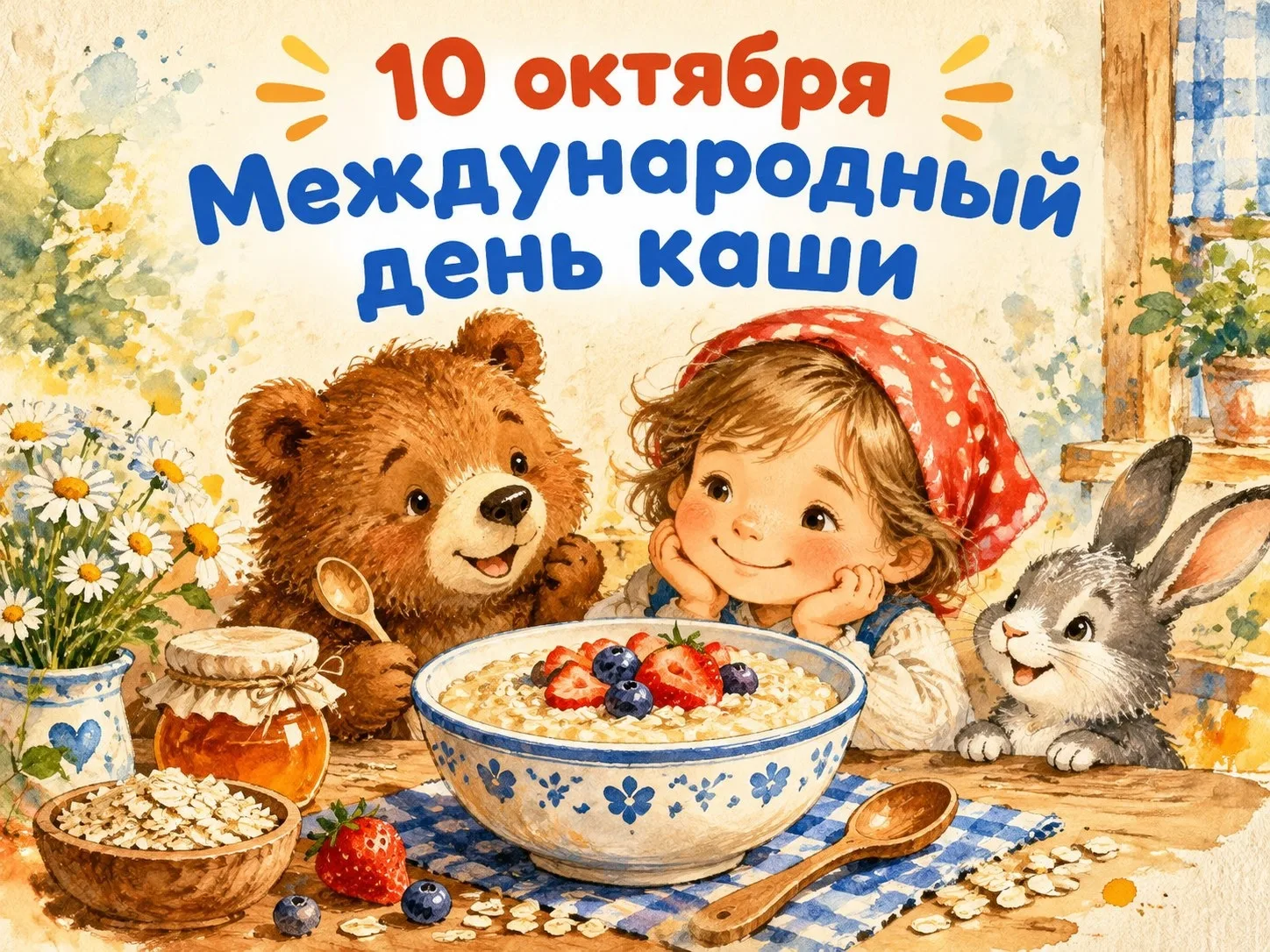 🥣 10 октября — Всемирный день каши! 🎉