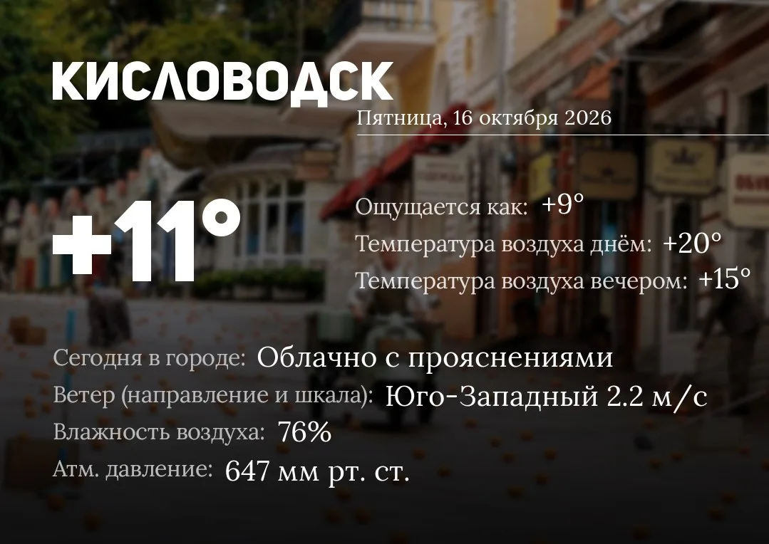 ☀️ Доброе утро, Кисловодск!