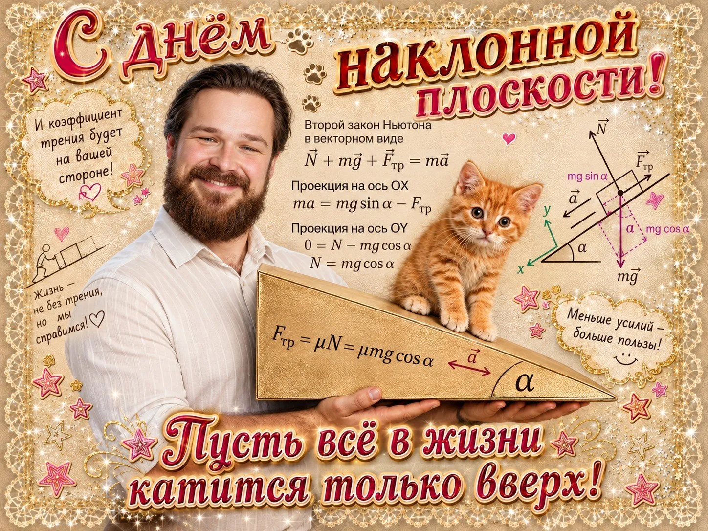 С днём наклонной плоскости, физматы!