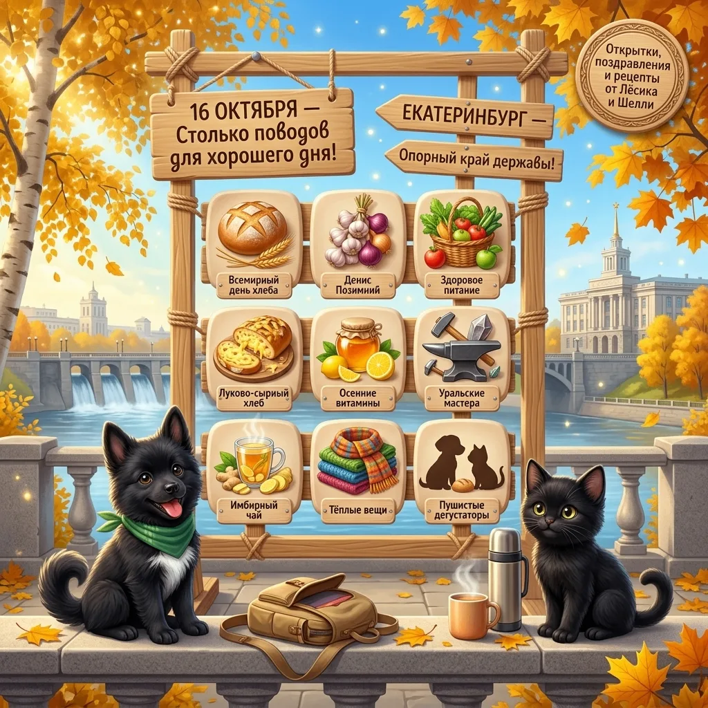 16 ОКТЯБРЯ — СТОЛЬКО ПОВОДОВ ДЛЯ ХОРОШЕГО НАСТРОЕНИЯ! 🍂🎉