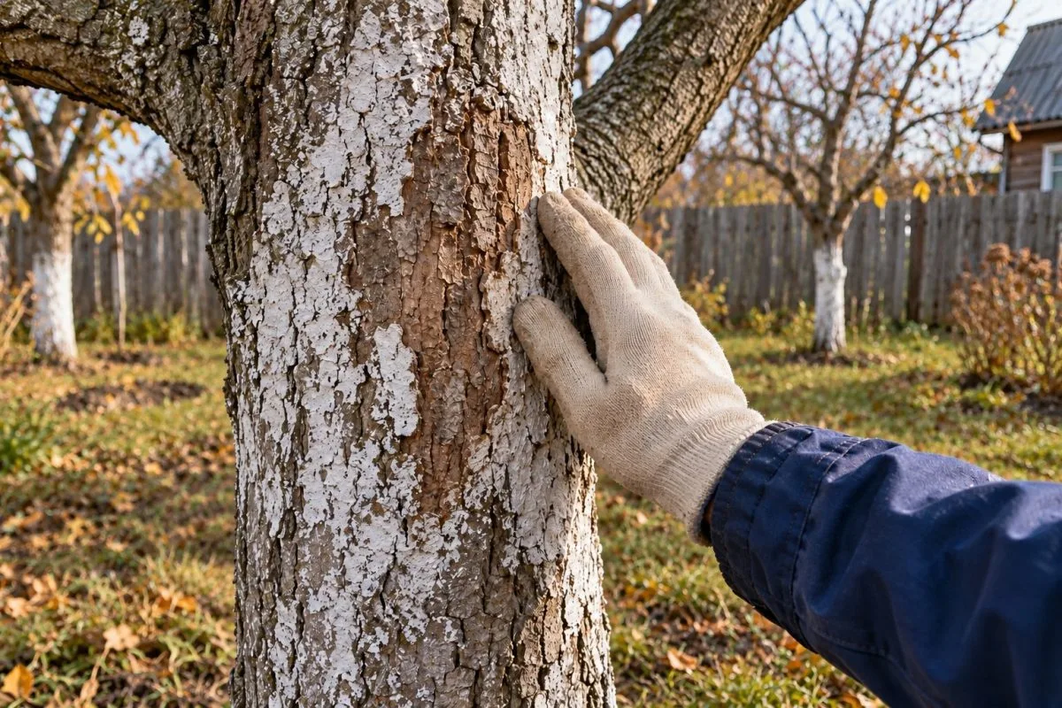 Осеннюю побелку смыло дождём: повторять сейчас или ждать весны